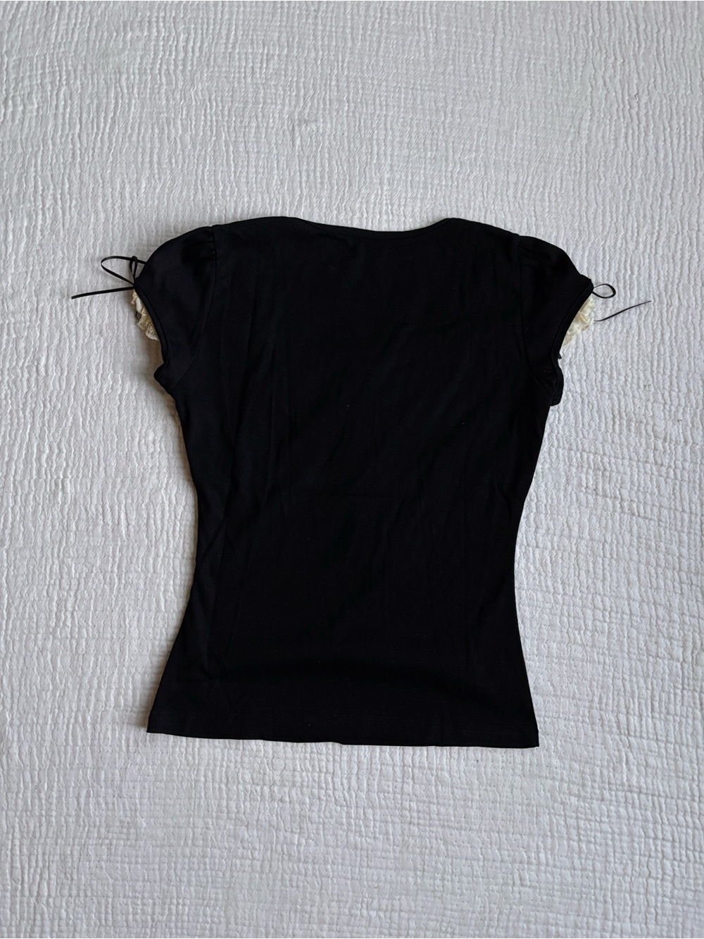 gothic lolita black lace babydoll top - Picture 3 of 5